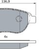 BOSCH 0 986 494 038 Pastilhas de travão com acessórios 18.2mm