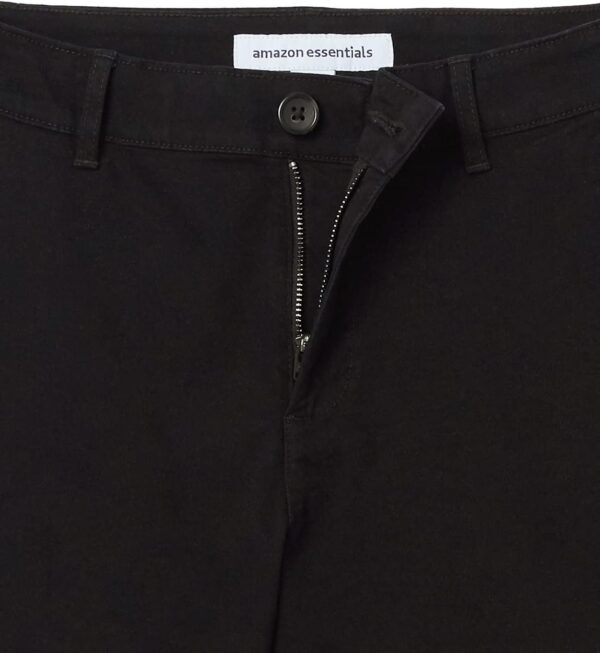 (46) Calções Khaki Cintura Média Corte Justo Amazon Essentials 13 cm Preto Mulher