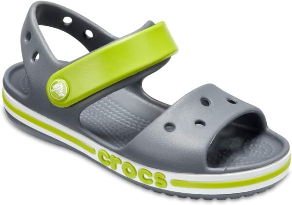 51jX1uYKZ4L._AC_SL1200_ (34/35) Sandálias Crocs Bayaband Sandal K Infantil Unisexo Charcoal