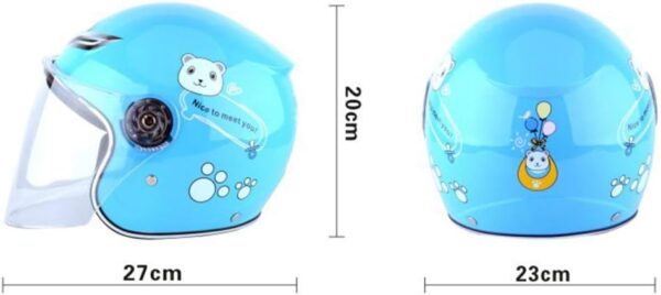 Capacete de Moto para Crianças KENANLAN Ergonómico para Inverno Azul