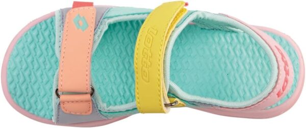 (34) Sandálias Desportivas Lotto Macarella com fecho Velcro Rosa e Azul - Menina