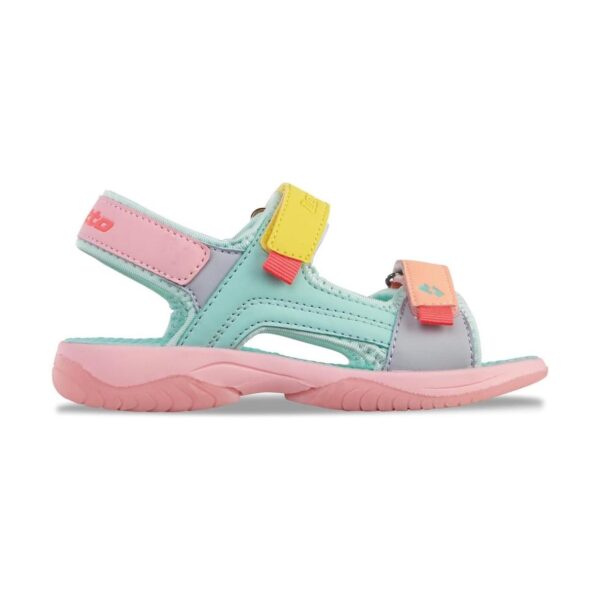 (34) Sandálias Desportivas Lotto Macarella com fecho Velcro Rosa e Azul - Menina
