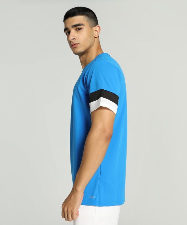 (S) Camisola Desportiva PUMA Teamrise Azul Elétrico Preto e Branco