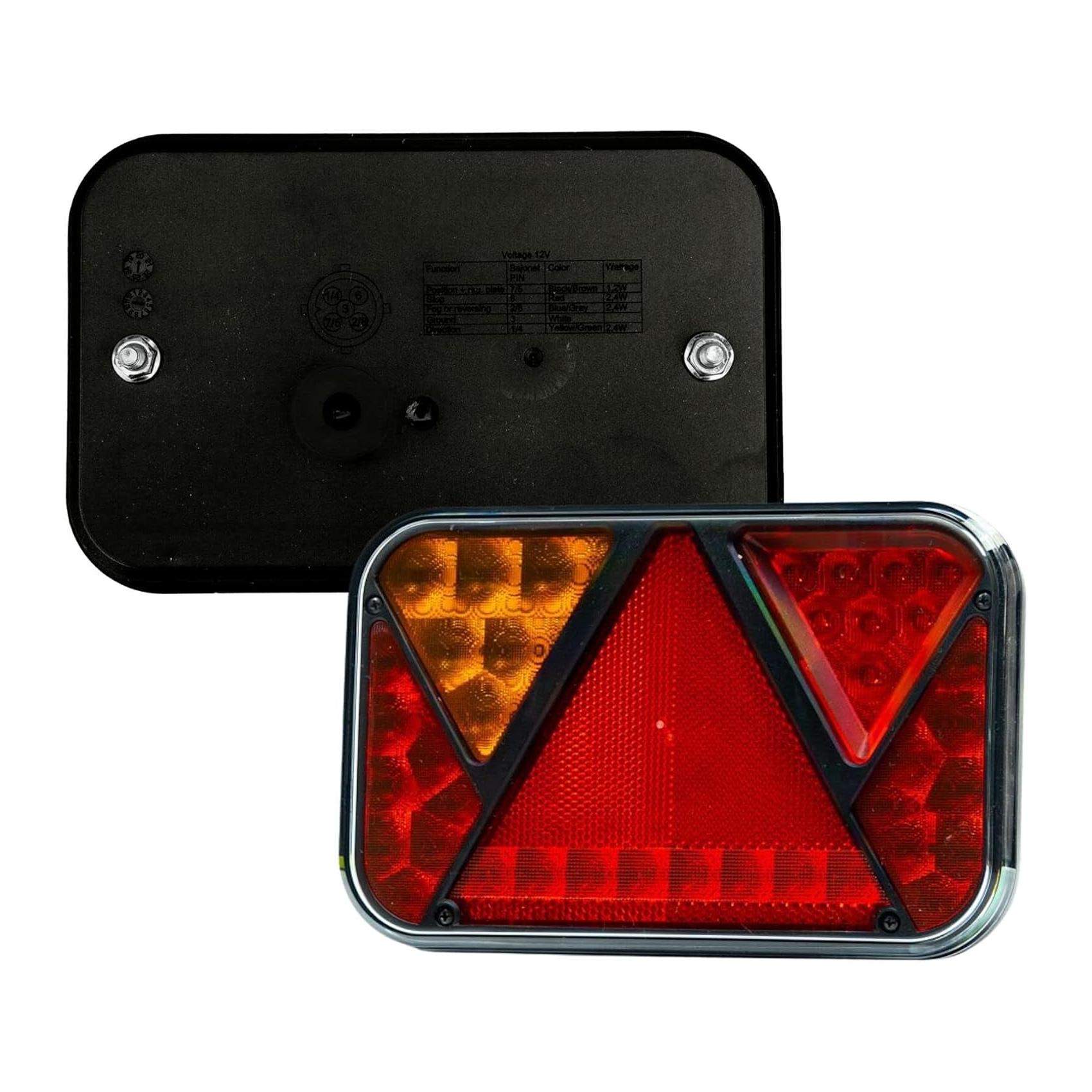 Farolins Traseiros LED para Reboque DOJA Barcelona 12V Homologados (â€ŽFBA-FRI-3-05)