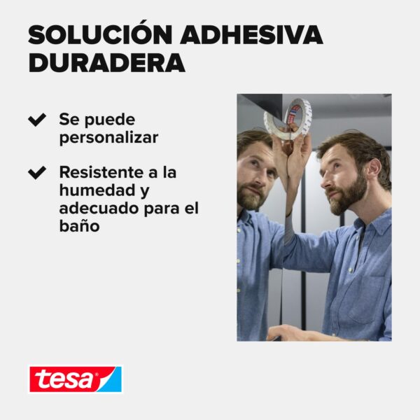 2 Rolos Fita adesiva dupla face TESA Powerbond para WCs 5m x 19mm (NOVO)