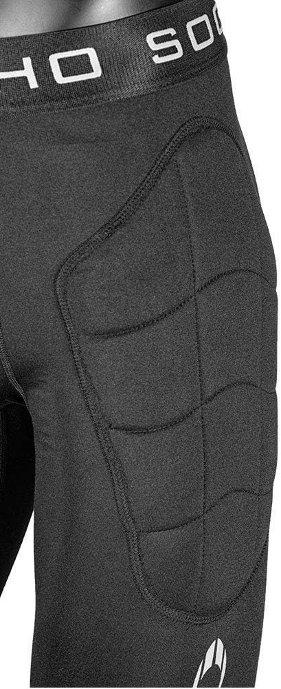 (M) Calças Desporto 3/4 Unissexo Acolchoadas HO Soccer Raven com Proteções