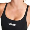 Fato de Banho Arena Solid Swim Pro resistência ao cloro e proteção UV UPF 50+