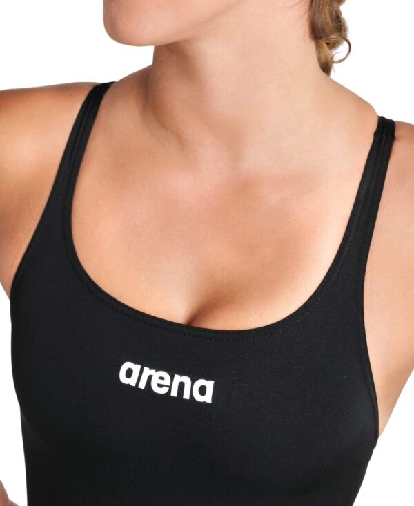 Fato de Banho Arena Solid Swim Pro resistência ao cloro e proteção UV UPF 50+