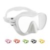 Máscara Mergulho Cressi F1 Unissexo Adulto Monocristal Frameless Branca