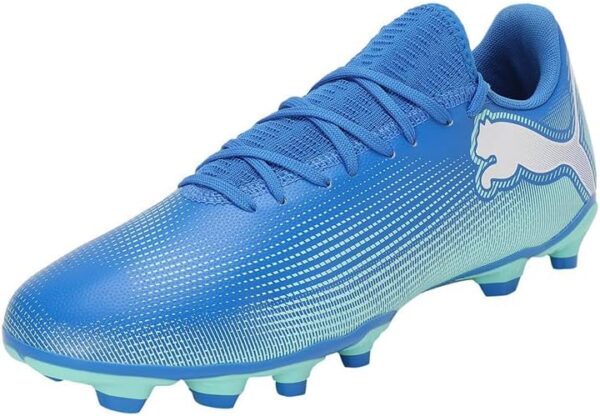 (46) Chuteiras Futebol PUMA Future 7 Play FG/AG para homem - Azul