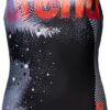 (8-9) Fato de Banho ARENA Feel Light Tricks Swim Pro Preto