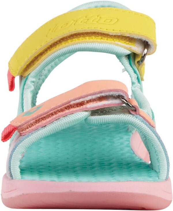 (34) Sandálias Desportivas Lotto Macarella com fecho Velcro Rosa e Azul - Menina