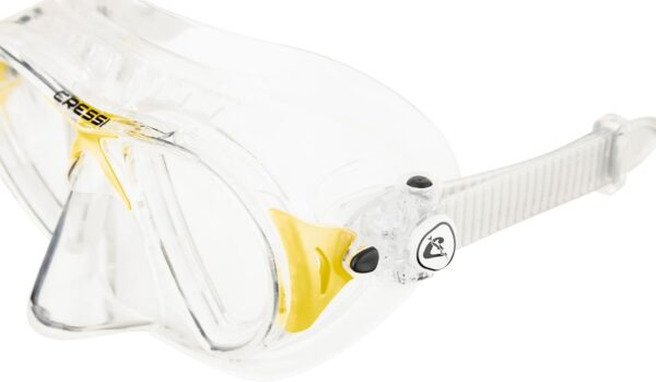 Máscara Mergulho Cressi Nano Crystal Unissexo Adulto Silicone Transparente Amarelo