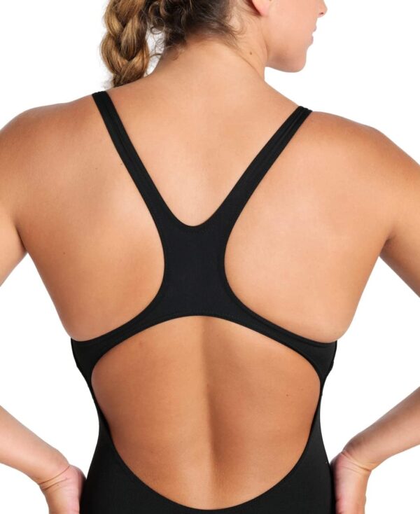 Fato de Banho Arena Solid Swim Pro resistência ao cloro e proteção UV UPF 50+