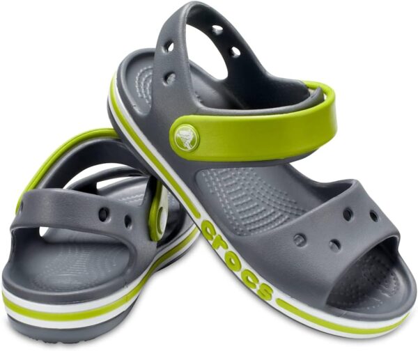 61QG9yLxwrL._AC_SL1200_ (34/35) Sandálias Crocs Bayaband Sandal K Infantil Unisexo Charcoal