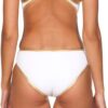 (36) Fato de Banho Mulher Arena One Big Logo - Branco e Dourado