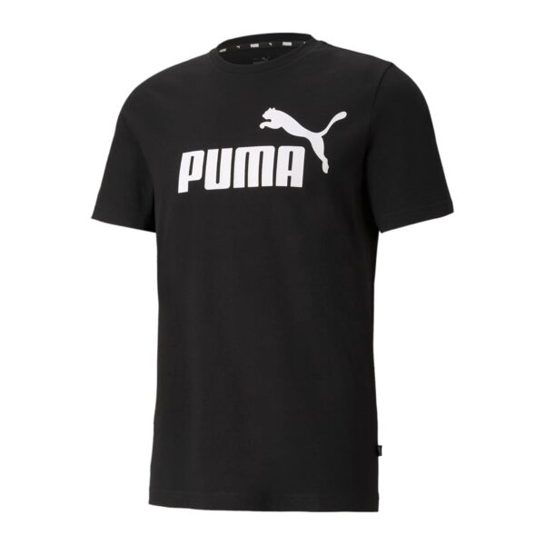(S) T-Shirt Desportiva Puma Ess Logo Preto Homem