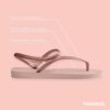 (43/44) Sandálias Havaianas Flash Urban Mulher Tiras Metálicas Ballet Rose