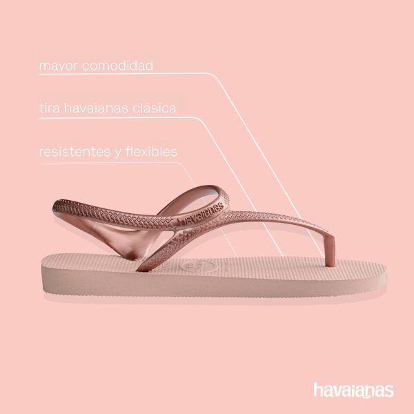 (43/44) Sandálias Havaianas Flash Urban Mulher Tiras Metálicas Ballet Rose