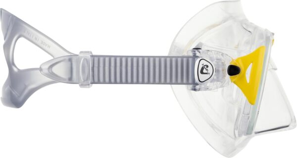 Máscara Mergulho Cressi Nano Crystal Unissexo Adulto Silicone Transparente Amarelo