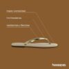 (39/40) Sandálias Havaianas You Metallic Tiras Metálicas Tacão Pequeno Mulher