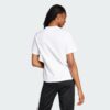 (L) T-Shirt adidas Essentials 3-Stripes Algodão Branco e Preto Mulher