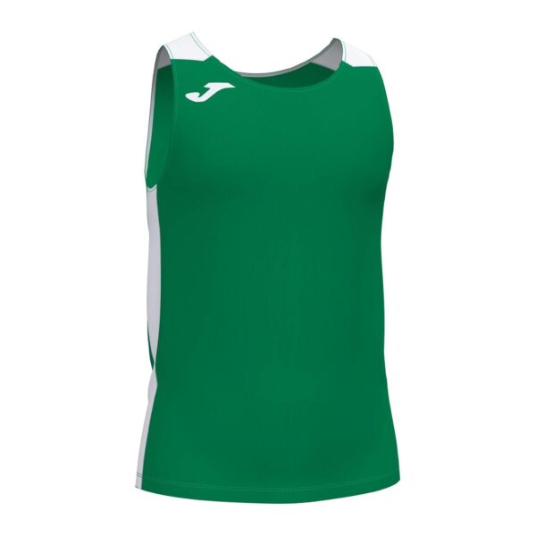 (M) T-shirt Desporto com Alças Joma Record II Verde Branco - Para Homem