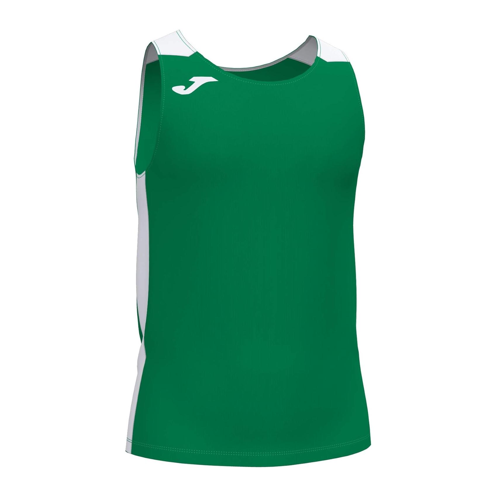 (M) T-shirt Desporto com Alças Joma Record II Verde Branco - Para Homem