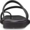 (34/35) Sandalias Crocs Miami Toe Loop Mulher Preto