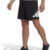 (L) Calções de Treino adidas Train Essentials Logo Preto/Branco