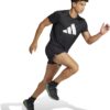 (L) Calções Corrida adidas Run It 5 Inch Preto Homem