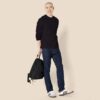 (M) Camisola Manga Comprida Amazon Essentials Corte Regular Preto Homem