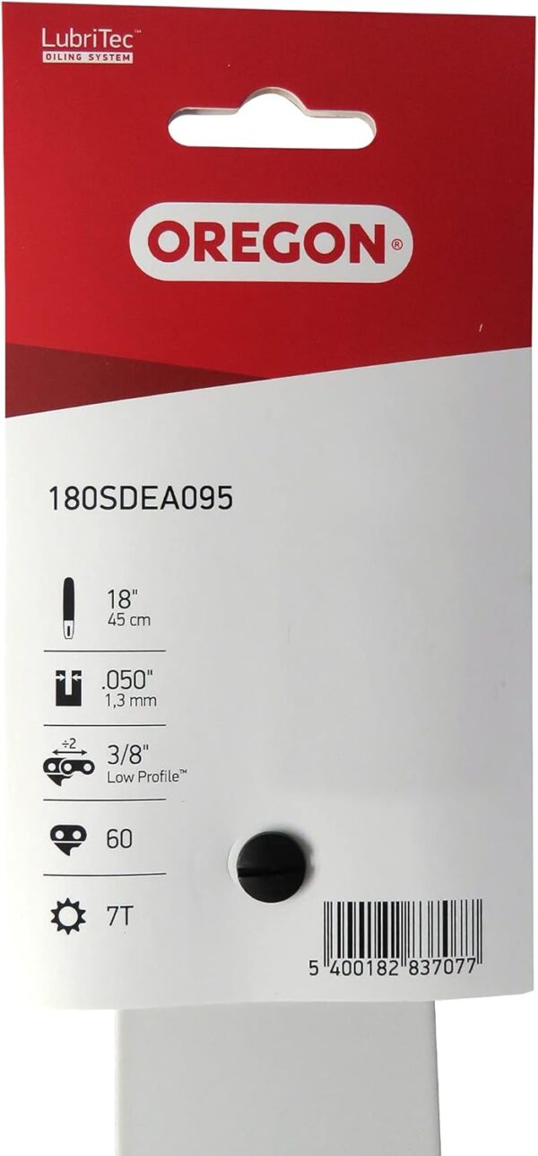 Barra Guia Motosserra Oregon 45 cm (18") - A095, 3/8" LP, 1,3 mm, Reversível (60 Elos)