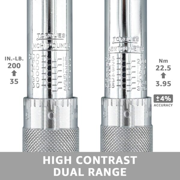 Chave Dinamométrica 1/4" 3,95–22,5 Nm +- 4% Amazon Basics