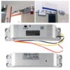 Fechadura Elétrica de Trinco 12V–24V para Porta – Liga de Alumínio, para Controlo de Acessos