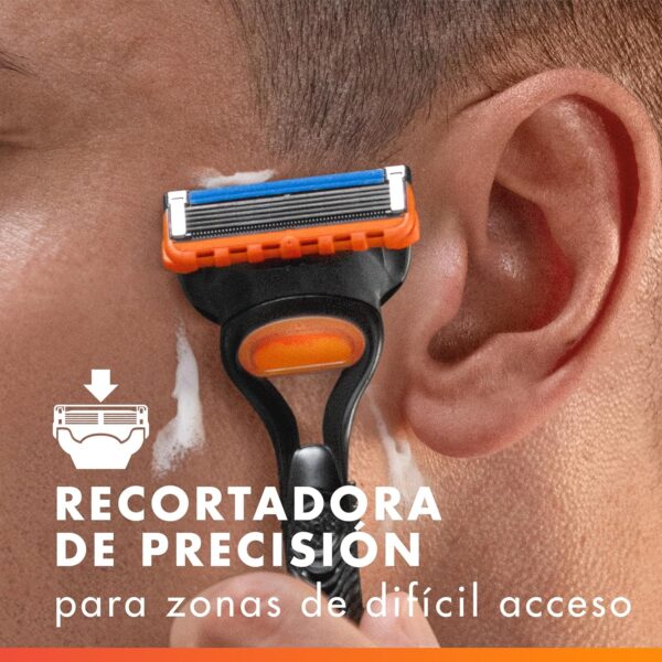 16 Recargas Gillette Fusion5 Pack - 5 Lâminas com Faixa Lubrificante e Aparador de Precisão