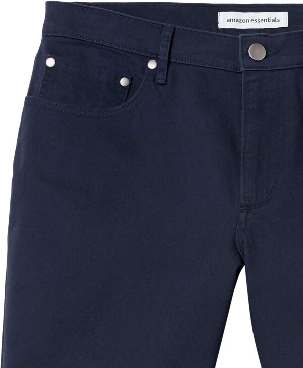 (36W) Calções justos em tecido elástico Amazon Essentials Azul Medianoche