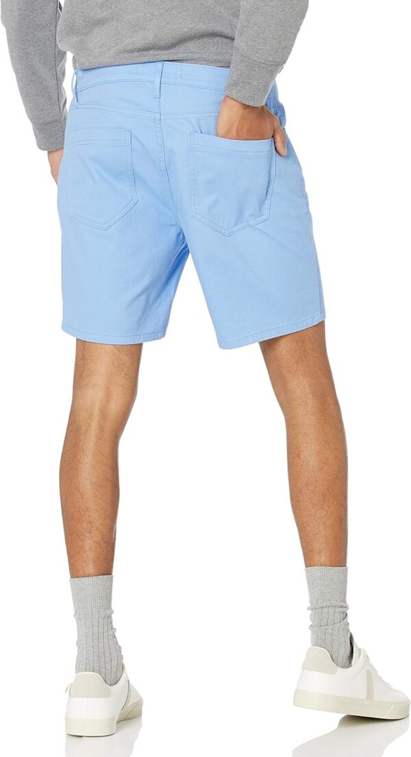 (38W)  Calções justos em tecido elástico Amazon Essentials para Homem - Azul