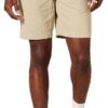 (36W) Calções Chino Corte Slim Amazon Essentials 23 cm Bege Kaki Homem