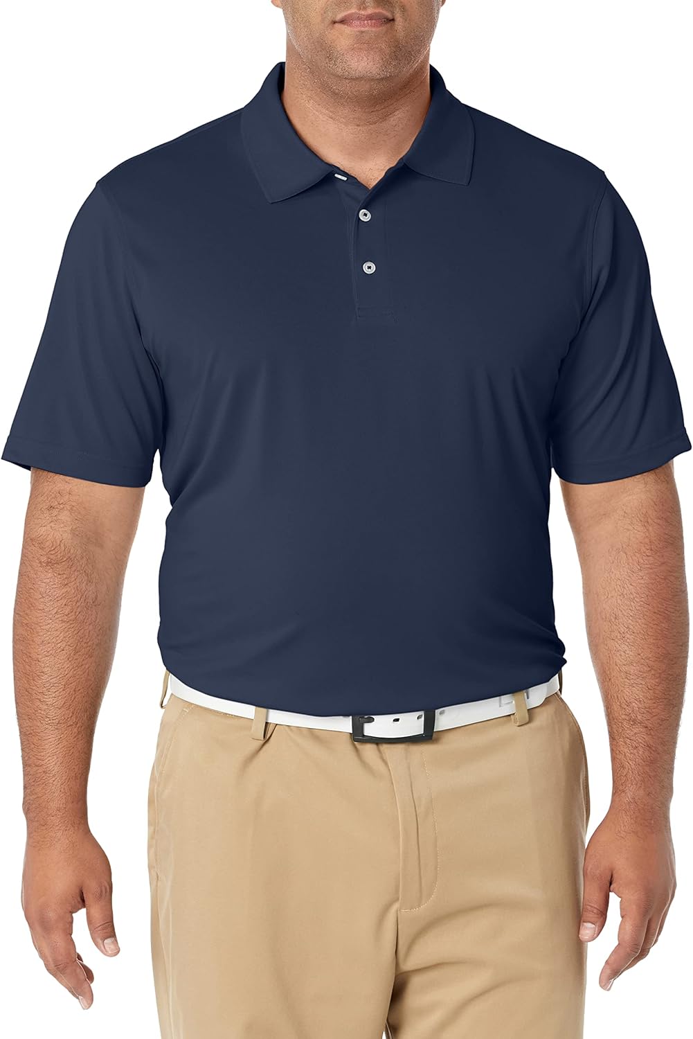 (S) Polo de Golfe Secagem Rápida Azul Marinho Amazon Essentials