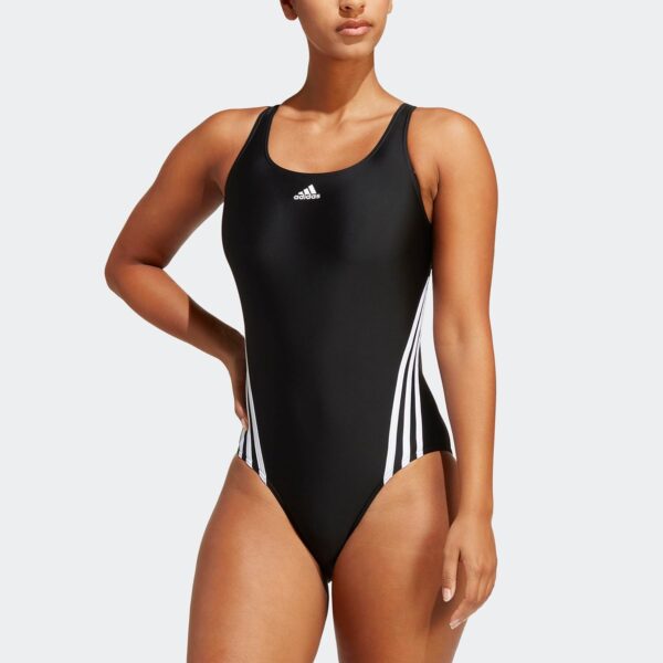 (38) Fato de Banho 3-Stripes adidas Multicolor (Preto/Branco)