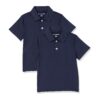 (11-12 Anos / M) Polos Amazon Essentials Active Performance 2 Unidades Azul Marinho