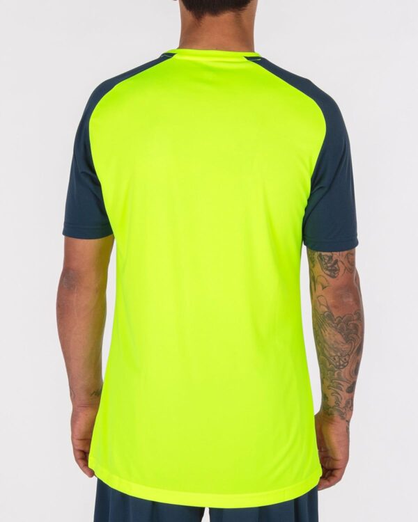 (M) T-Shirt Desporto Joma Academy Iv Amarelo Fluor/Marinho