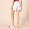(42W) Calções Mid-Rise Slim-Fit Amazon Essentials Branco