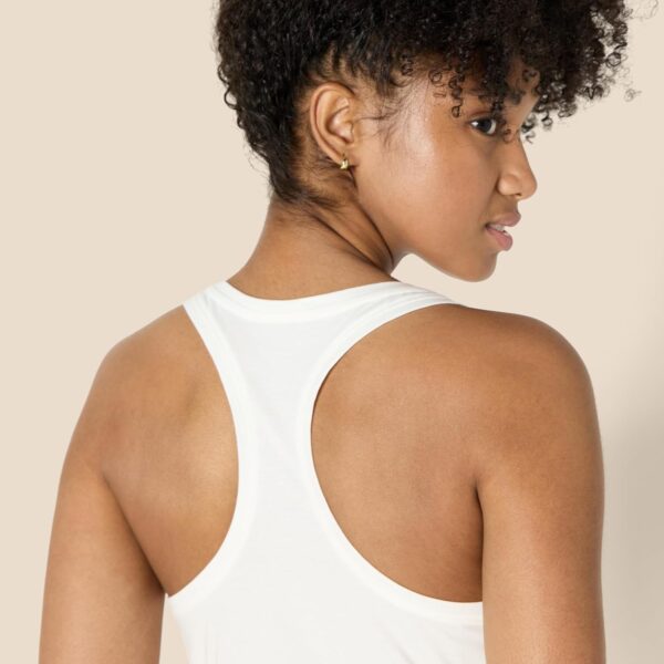 71GoDWPZ0yL._AC_SL1500_ (M) Top Yoga Active Soft Cotton Amazon Essentials U-Aussado Racerback Relaxed Fit Branco