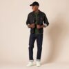 (S) T-Shirt Henley Amazon Essentials Manga Curta Algodão 2 Unidades Oliva/Preto