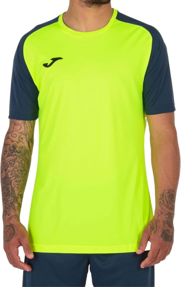 (M) T-Shirt Desporto Joma Academy Iv Amarelo Fluor/Marinho