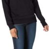 (XL) Sweatshirt com Capuz Amazon Essentials Fleece Corte Regular Preto Mulher