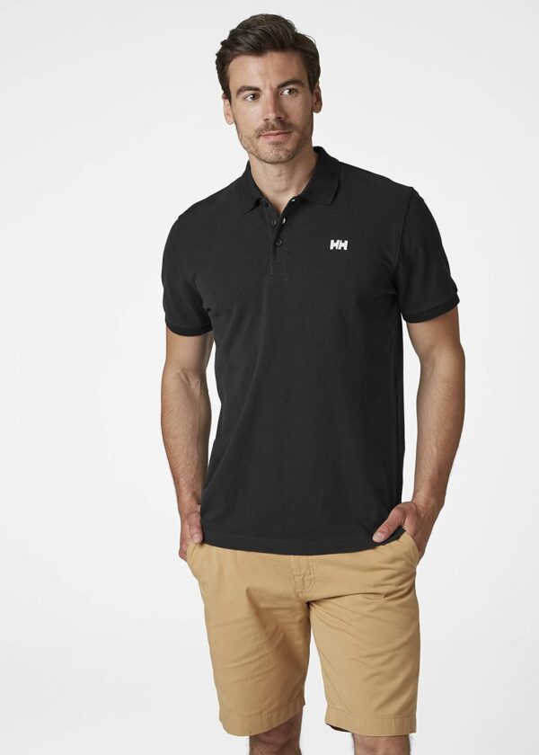 (L) Polo Helly Hansen Transat Preto para Homem