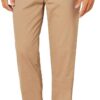 (56W/34L) Calças Chino Elásticas Corte Desportivo Amazon Essentials Castanho Seta Homem